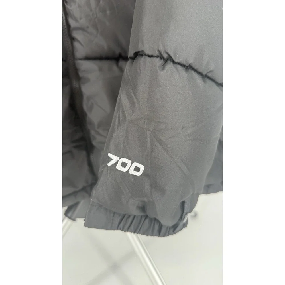 NWT The North Face Men 700 Fill Plus XL Fits L Black Hood‎ Winter Jacket READ